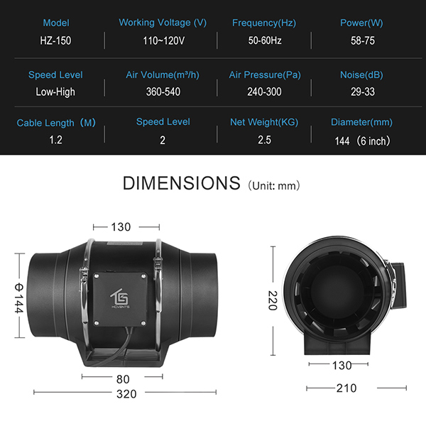 Quạt ống nội tuyến KC Mixed Flow 4 Quat ong noi tuyen 5