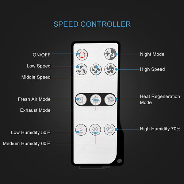 Máy cấp khí tươi hồi nhiệt VT100 bản 2024 4 VT501 2 1