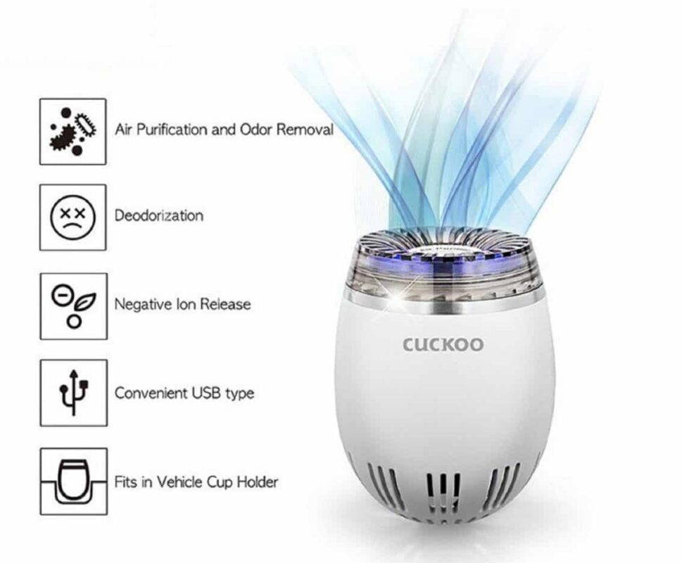 Máy lọc không khí dùng trong xe ô tô Cuckoo AC-03V10W
